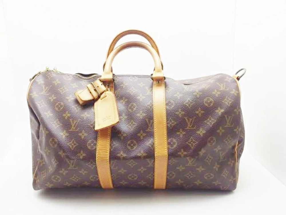 LOUIS VUITTON Keepall Bandouliere Boston Bag Monogram